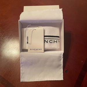Brand new, never worn Givenchy Logo Sock in white